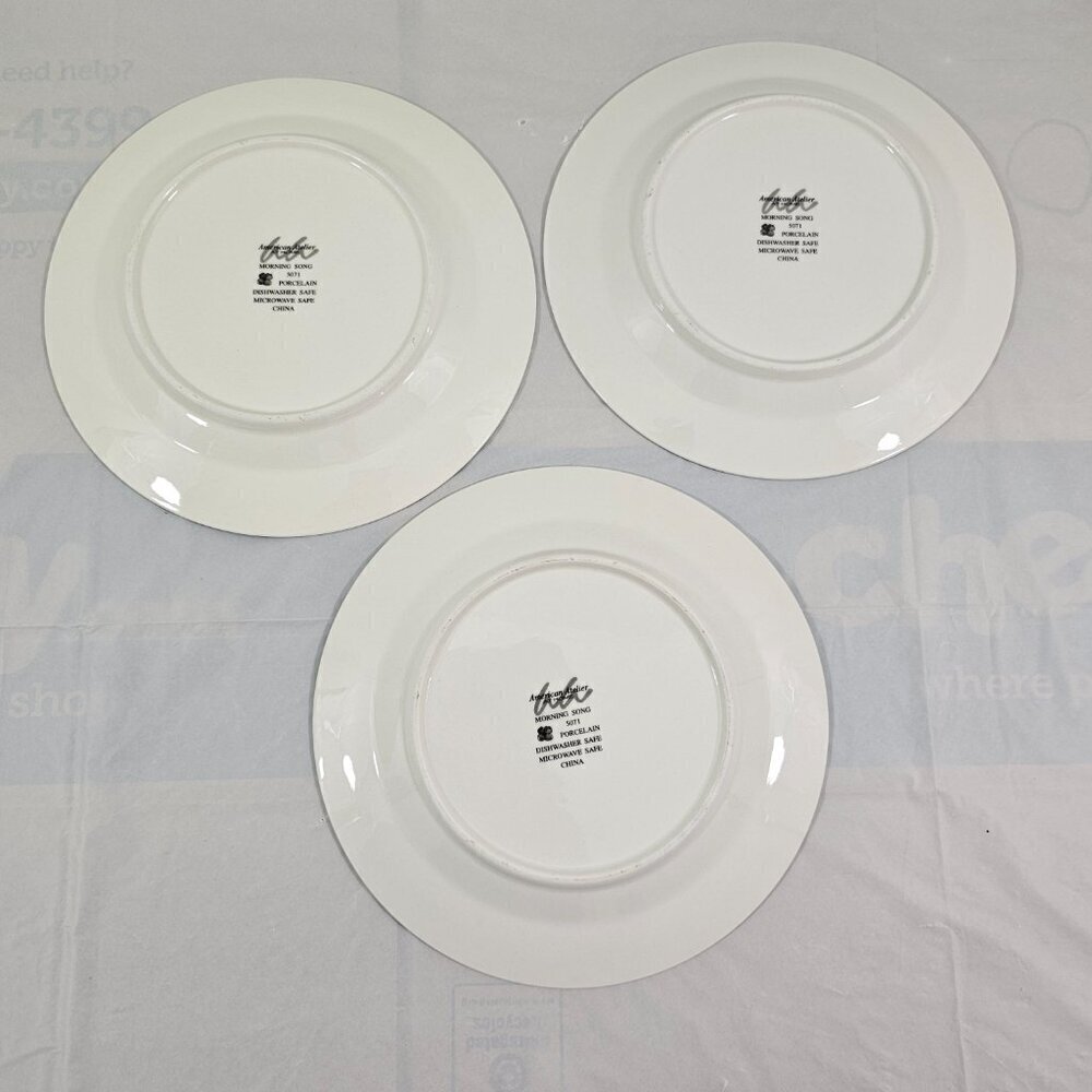 American Atelier At Home Morning Song Bird Salad Luncheon Plates – Set of 3 - Picture 12 of 16